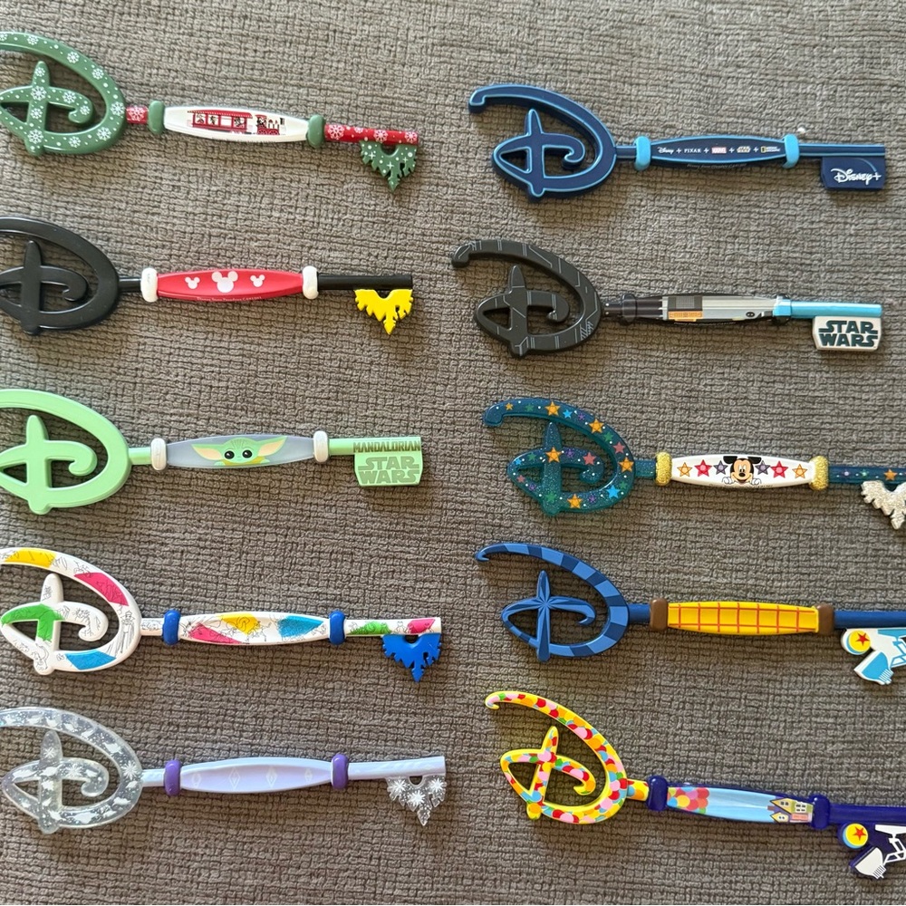 Lot of Disney Collectible Key Set